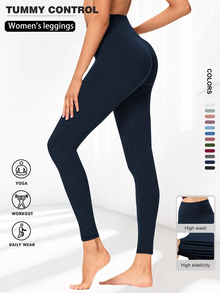 High-waisted Yoga Pants for Women High-elasticity Waist-cinching Yoga Sports Leggings On Sale