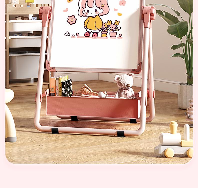 Double-Sided Magnetic Easel: Children's Erasable Drawing & Teaching Board
