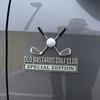Golf Club Car Emblem Badge, Metal Golf Logo Sticker for Vehicle, Chrome Finish Auto Decal for SUV Truck, Gift for Golf Lovers