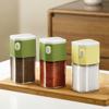 Double Purpose Glass Salt And Spices Shaker With Measuring Dispensing And Leakproof Design For Kitchen Dining Table