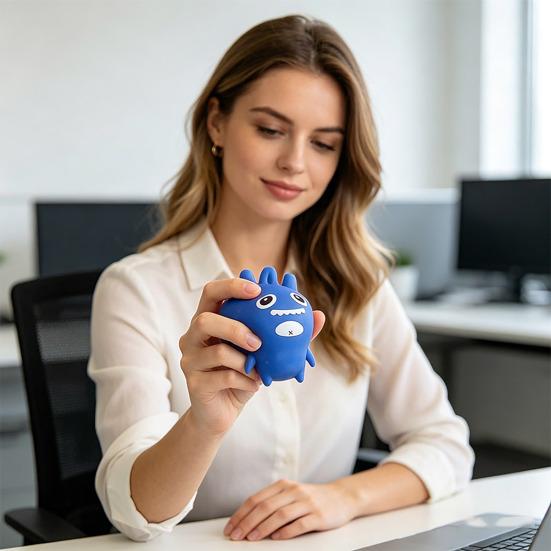 Cartoon Aliens Squeeze Toy Anxiety Relief Demon Sensory Fidget Toy Fast Rising Office Workers Relaxation Flour Stress Ball