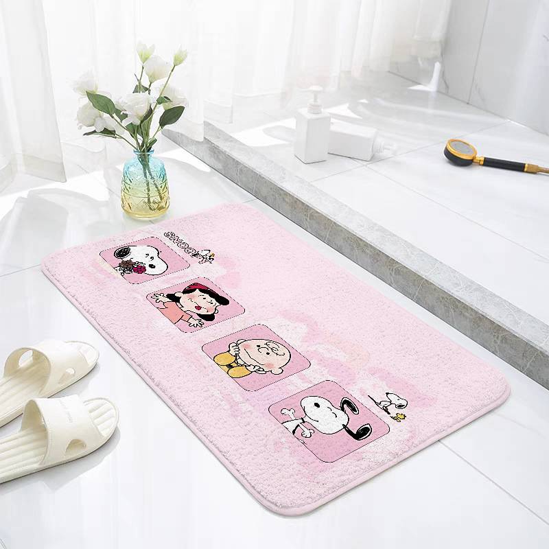 Cute S-Snoopy Floor Mat Bedroom Bedside Carpet Non Slip Soft Floor Mat Sofa Coffee Table Rugs For Home Decor Doormat