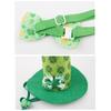 Dog Top Hat Collar Holiday Shamrocks for Small Medium Girl Dogs Cats Dog Collar Necklaces Kerchief Costumes