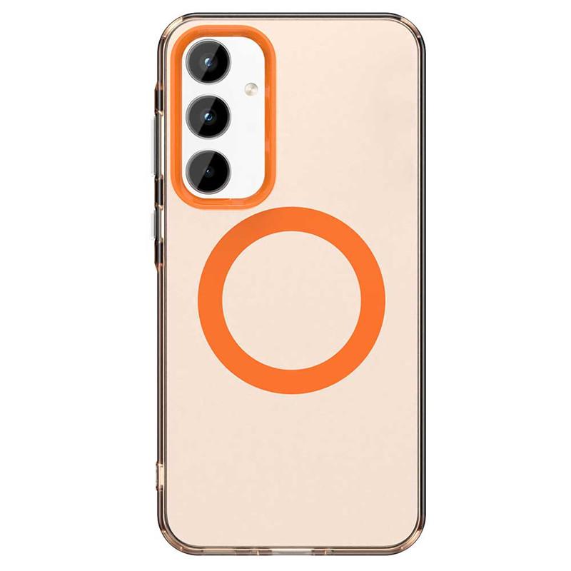 For Samsung Galaxy A55 Case Magsafe Wireless Charging Cover Samsung Galaxy A15 A25 A35 A55 5G Case Shockproof Matte TPU Bumper