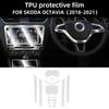 TPU Protective Film for Skoda Octavia 2018-2021 Interior Anti-Scratch Transparent Sticker