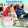 With Print Paper Children Digital Camera 1080P HD Recording Mini Instant Print Toys  Girls