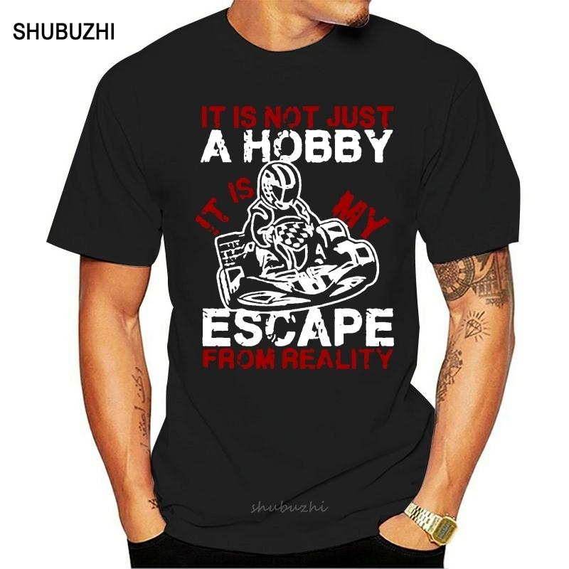 

Karting Escape Reality Funny T Shirt And Gents T Shart Simple Cotton Tee Shirt Comfortable S разноцветный