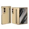 PC + PU Texture Leather Case Built-in High-aluminum Tempered Screen Protector with Touch Pen for Samsung Z Fold 4 5 6 7 8 Ultra