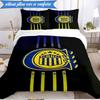 Rosario Central Crest 3pcs Bedding,Including 1pc Duvet Cover And 2pcs Pillowcases Perfect for Christmas,Ideal for Bedroom, Dormitory