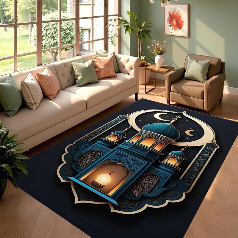 

Islamic Mosque Carpet Mat Rug Home Decoration Living Room Bedroom Floor Decor Non Slip Nordic Style Rugs Living Room Decoration 30x50cm