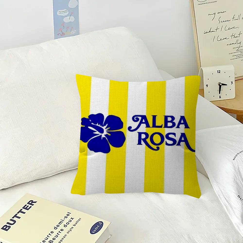 Cushion Cover Car Throw Pillow Case For Sofa Car Christmas Gift 40x40cm 45x45cm Hot A-Alba Rosaed Logo