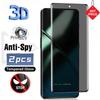 2 Stück 3D Curved Edge Sichtschutz Anti-Spy Peeping 9H Gehärtetes Glas für Redmi Note 15 13 14 Pro Plus Displayschutzfolie Schutzfolie