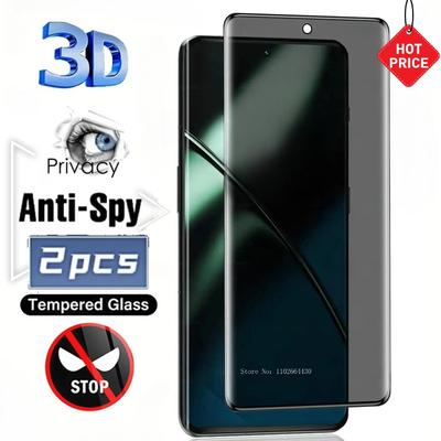 2PCS 3D Curved Edge Privacy Anti Spy Peeping 9H Tempered Glass for Redmi Note 15 13 14 Pro Plus Screen Protector Protective Film