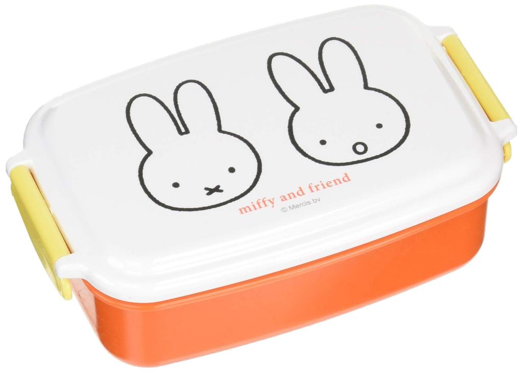 Kutsuwa Miffy Square Sealed Lunch Miffy Kids Lunch MF527 Box, 500ml, Series,
