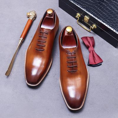 Fashion Men's Handmade Genuine Leather Oxford Shoes Laser Carved Business Party Italian Formal 37-46 Size Range New
