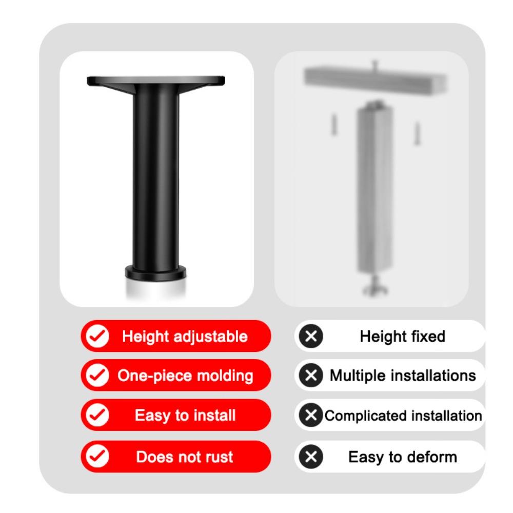 Metal Universal Adjustable Heightening Furniture Leg for Chair Table Floor Protector Bearing Bracket Bed Beam Support Sofa Leg