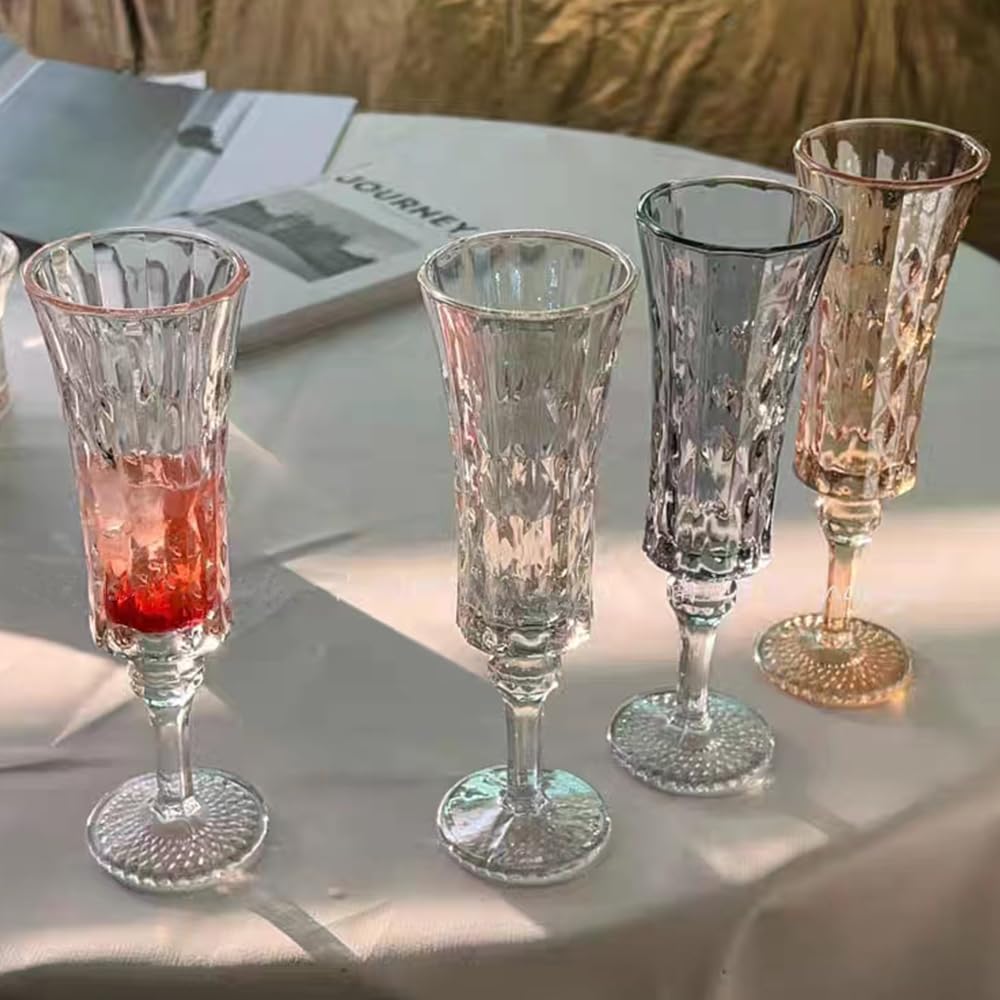 Set di 6 Bicchierini da Shot con Gambo da 120 ml - Bicchieri Durevoli per Liquori, Tequila, Distillati, Alcolici e Shot di Caffè Espresso - Perfetti per Bar