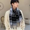 Autumn And Winter Scarves Imitation Cashmere Warm Men'S Plaid Scarf Manufacturers