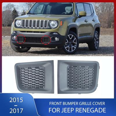 Car Front Bumper Grille Cover Ert Bezel Covers 5XB62LXHAA 5XB63LXHAA For Jeep Renegade 2015 2016 2017 735618579L 735618580R
