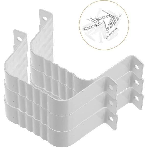 Gutter Downspout Strap: Downspout Adapter Gutter Downspout Strap Aluminum Alloy Downspout Adapter Strap for 2x3 inch Leader Strap,6pcs