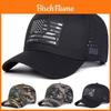 Cappellino da Baseball con Bandiera Americana e Rete, Regolabile, per l'Estate e l'Uso Casual