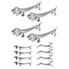 4PCS Cutlery Rest Silver Chopstick Stand Electroplated Polished Zinc Alloy Animal Shape Versatile Ho