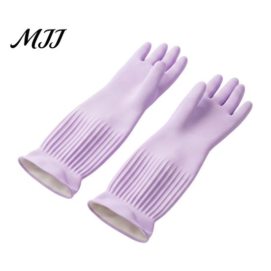 Kitchen Dishwashing Supplies Extended Waterproof Gloves, Anti-slip Grip Natural Latex Elbow Length Cleaning Accessories Protective Durable Gloves for