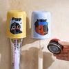 Dopamine Abs Wall Mount Toothbrush Cup With Suction Cup For Family Use