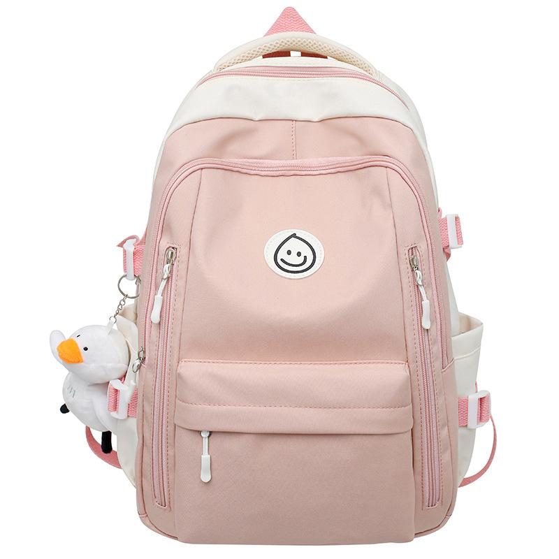 Girls College Students Contrasting Color Backpacks High School Students Junior High School Students Backpacks