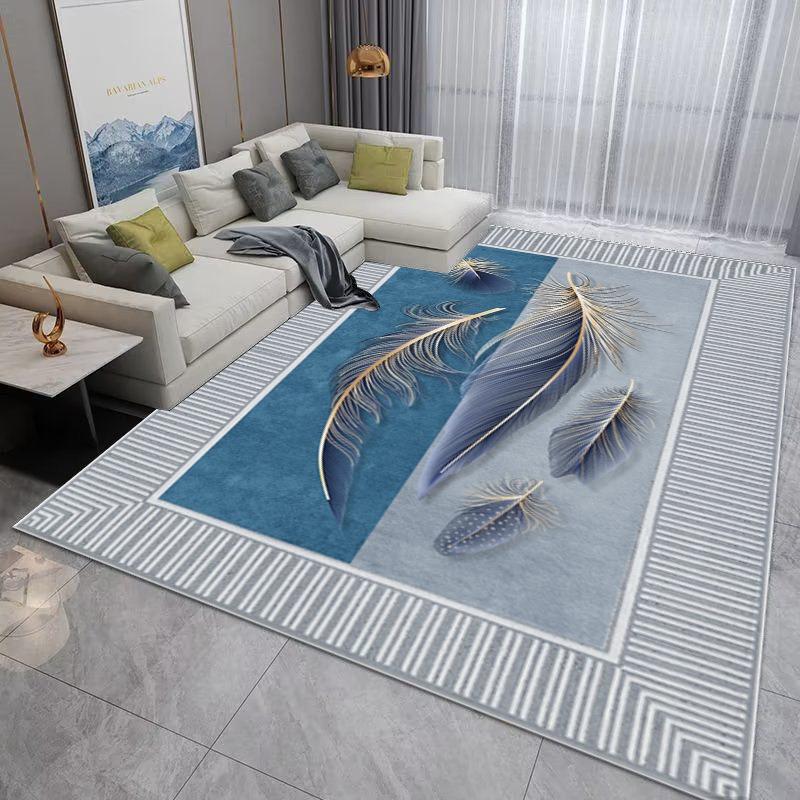 Modern Europe Style Geometry Stripe Carpet Living Room Sofa Bedroom Bedside Study Entrance Door Rug Non-slip Fashion Decor Mat