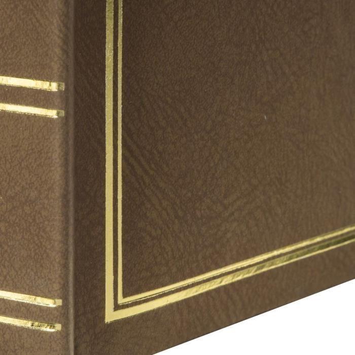 Album photo - Marron - 200 photos - 9 x 13 cm - Mixte - Adulte