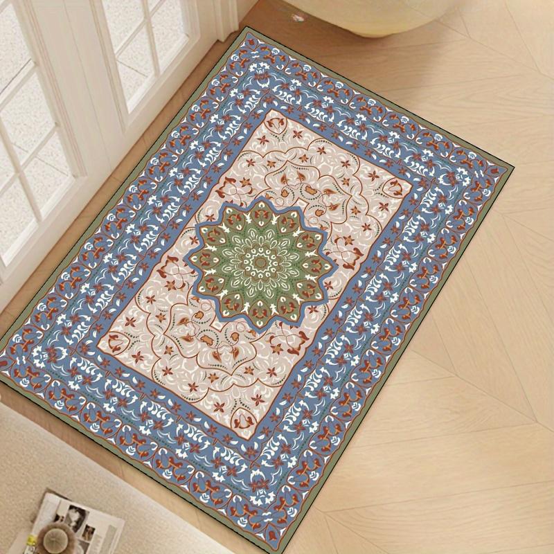 

Bohemian Style Carpet Soft Rugs Machine Washable Anti Slip Office Entrance Doormat Hotel Coffee Shop Restaurant Decoration Mats 40x60cm