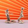 Creative Brass Medusa Ornament Ancient Greek Snake Girl Vintage Crafts Home Office Desktop Tea Pet Ornament