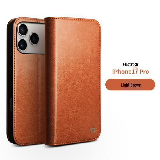 Chali iPhone 17 Pro Max Leather Flip Cover with Stand & Card Slots - Full Coverage Protective Case