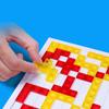 Plastics Colored Squares Game Early Education Puzzle Strategy Board  Children's Birthday Gift