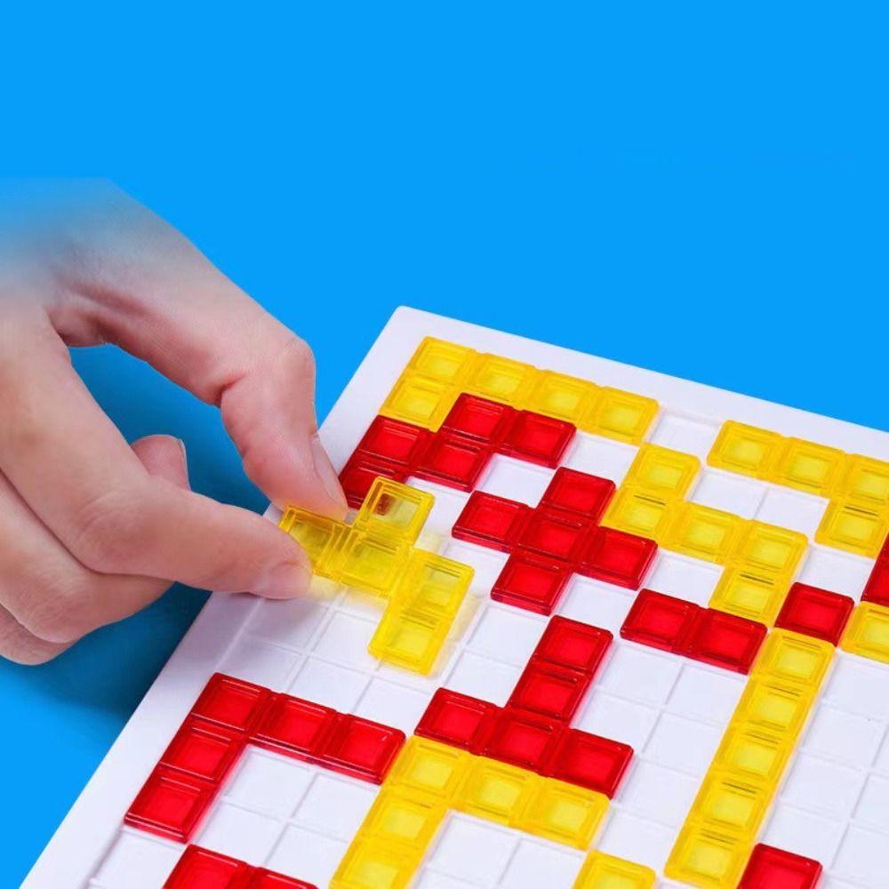 Plastics Colored Squares Game Early Education Puzzle Strategy Board  Children's Birthday Gift