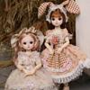 1/6 Bjd Dolls 30cm Anime Kawaii Doll 20 Joint Movable Body with Skirt Hat Headdress Girls Gift Dress Up DIY Toy