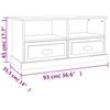 TV Cabinet in Sonoma Oak Finish 93 x 35.5 x 45 cm Particleboard