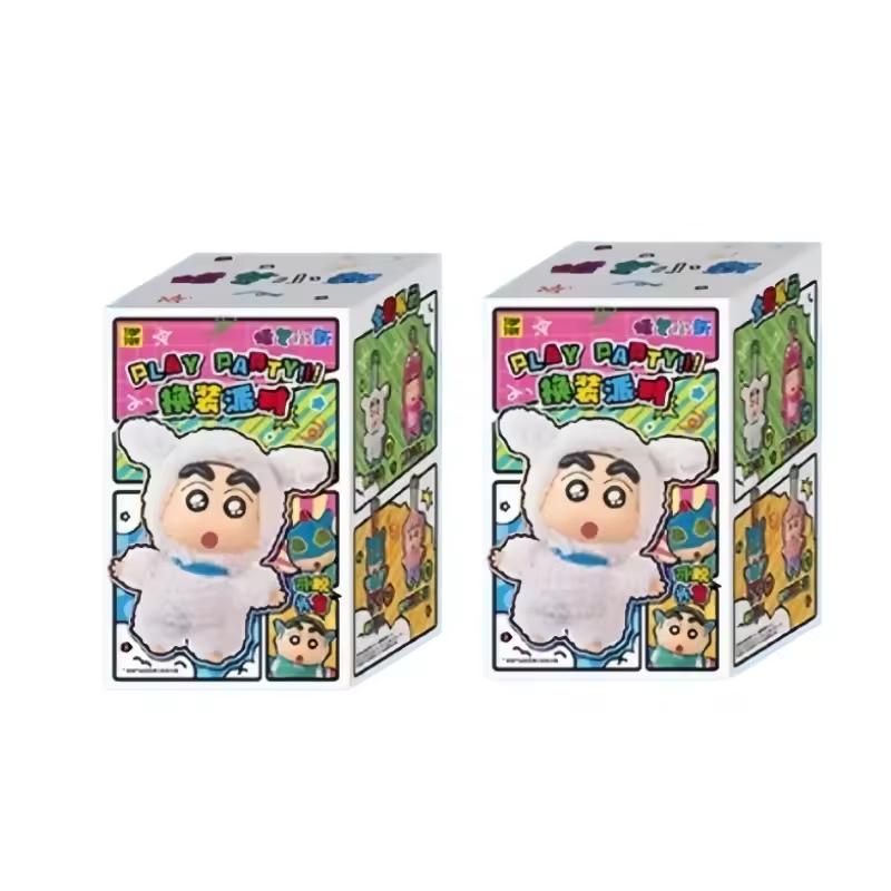 Popular TOPTOY Crayon Shin-chan Themed Party Series Plush Blind Box Figures Mystery Box Trendy Toy Gift
