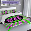 3pcs Custom Name Alpha Kappa Alpha logo Set,Includes 1 Duvet Cover and 2 Pillowcases,All-season Bedroom Decor