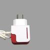 Universal Red and White USB Charger Mobile Phone Charging European Standard Wireless Wireless Multi-function Direct Charging Plug