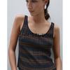 MD Spring/Summer New Women's Clothing Stripes Comfortable Cotton Stripes Knitting U-Collar Tank Top Sleeveless T-shirt 5670706