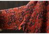 Women's High Neck Floral Print Sweater, Plus Size, Relaxed Fit, Stylish Autumn/Winter 2025 Collection.
