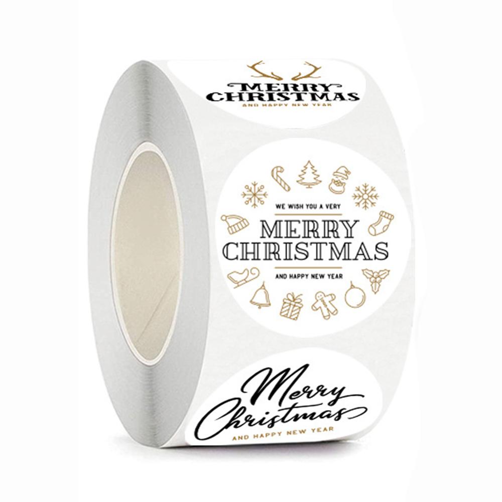 100-500Pcs High-Quality Merry High-Quality Christmas High-Quality Sticker High-Quality Christmas High-Quality Party High-Quality Decoration