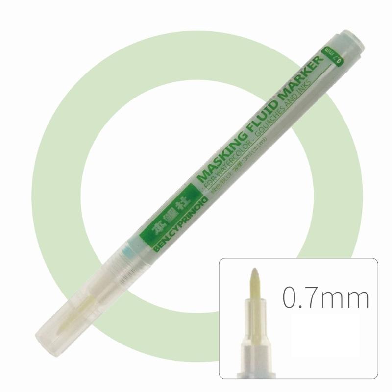 White/Blue Watercolor Masking Fluid Mark Pen 0.7/3mm Masking Fluid Marker Art Supplies Perfect for Artists Students