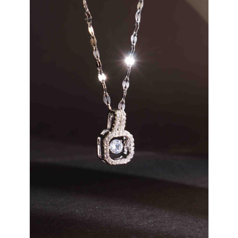 Necklace Does Not Fade Women's Summer Smart Love Versatile Necklace Women's High-end Titanium Steel Accessories