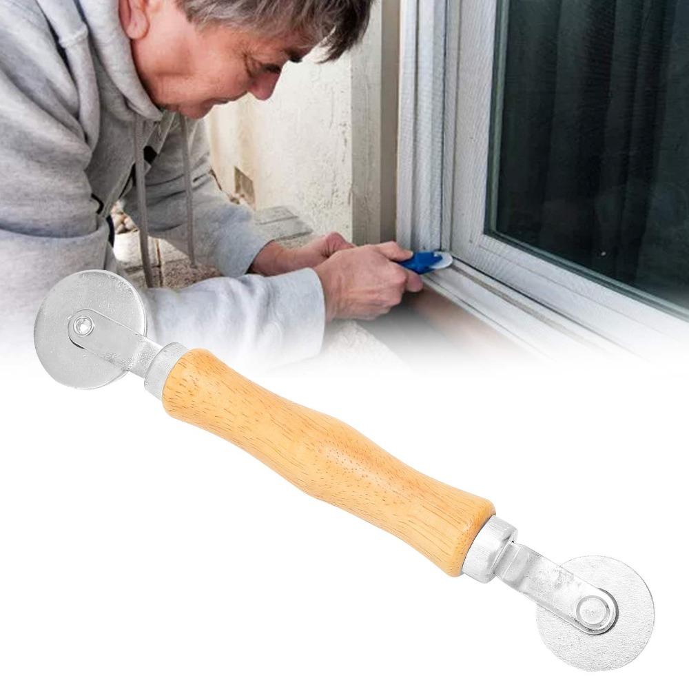Wood Handle Spline Roller 220*38mm Hand Spline Roller Rolling Tool Door Screen Installation
