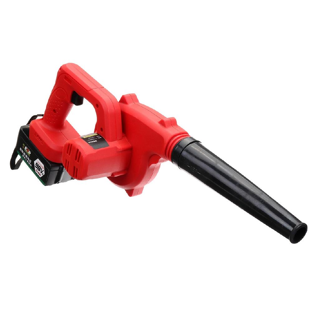 Handheld Cordless Leaf Air Blower Electric Hair Dryer Dust Sweeper Vacuums 12800mAh Li-ion Battery 220V