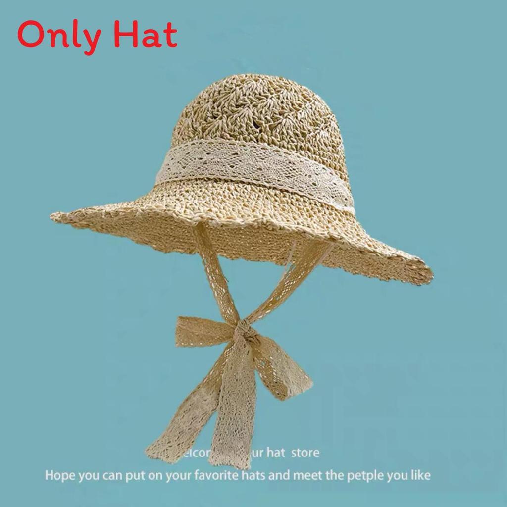 Chapeau de paille d'été à larges bords pour la protection solaire et l'amincissement du visage sans effort