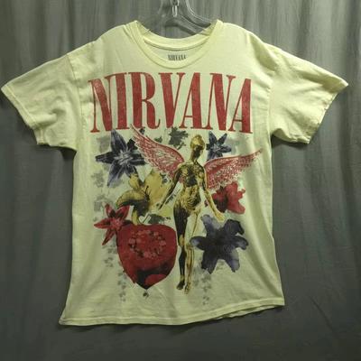 Tricou Grafic Nirvana Stil Vintage Bumbac Pânză Bumbac Rock Grunge Tricou Bărbați